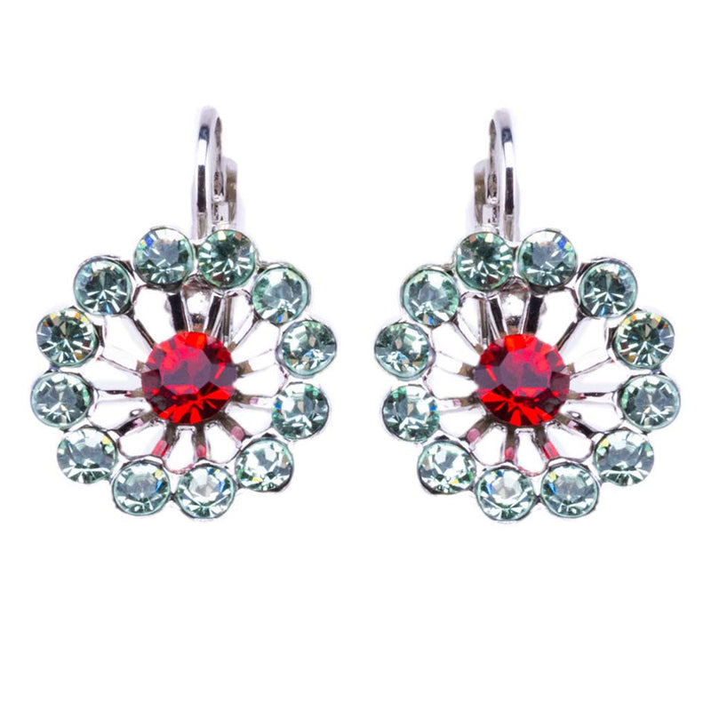 Extra Luxurious Dahlia Leverback Earrings in "Enchanted"