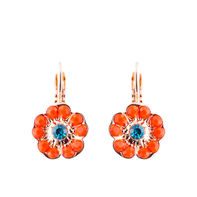 Lovable Cosmos Leverback Earrings in "Rainbow Sherbet"