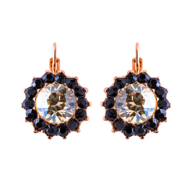 Extra Luxurious Rosette Leverback Earrings in "Magic"
