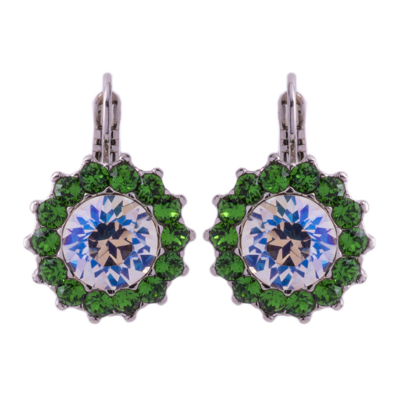 Extra Luxurious Rosette Leverback Earrings in "Circle of Life"