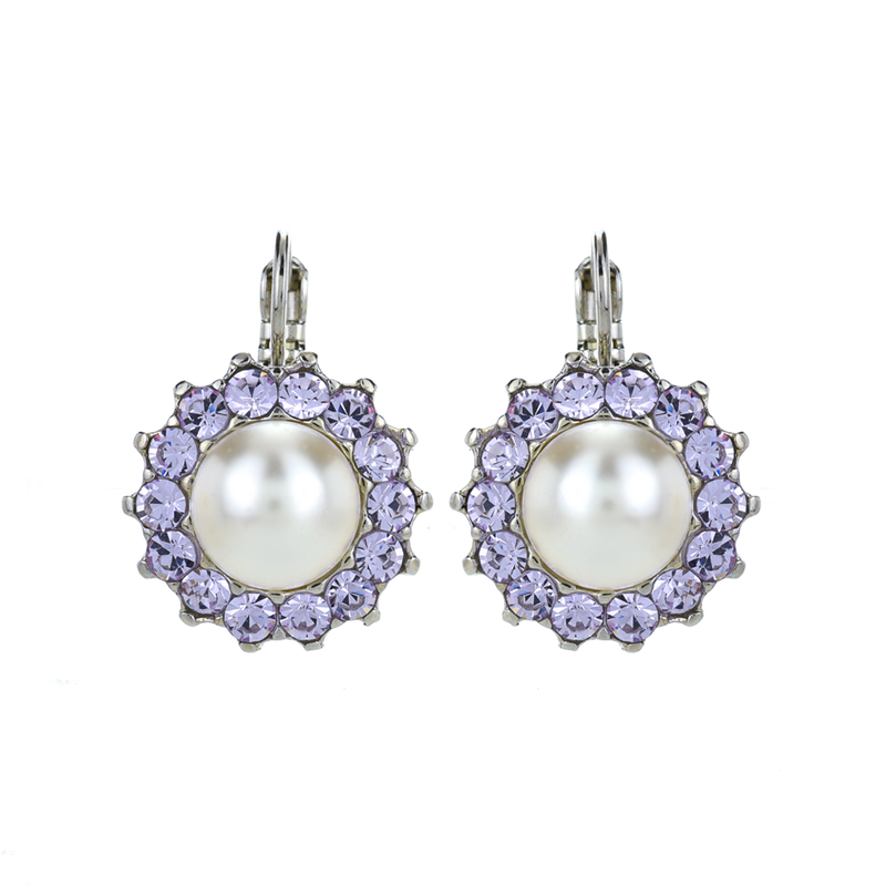 Extra Luxurious Rosette Leverback Earrings in "Romance"