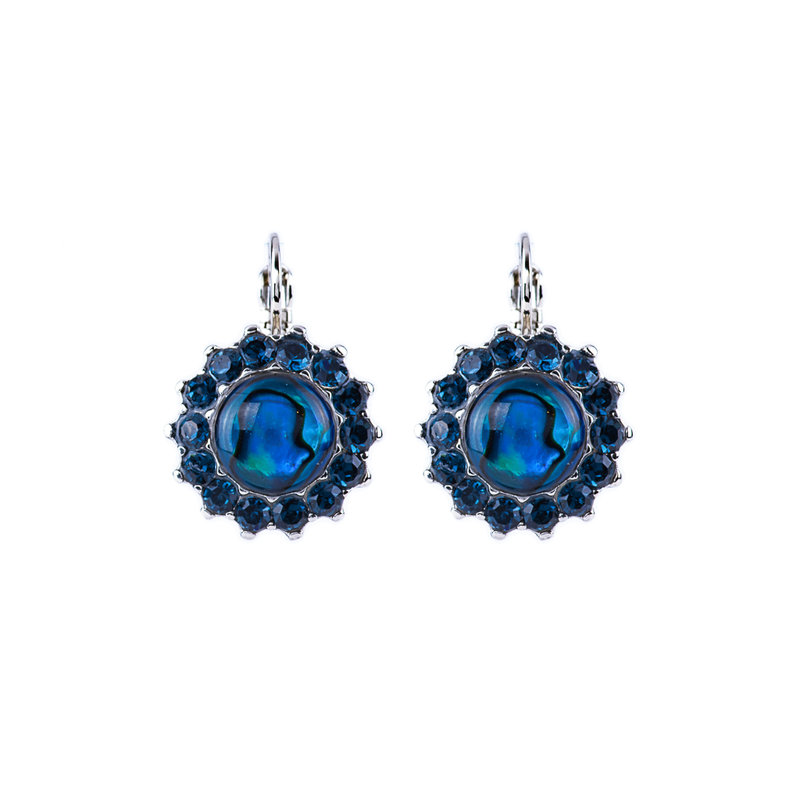 Extra Luxurious Rosette Leverback Earrings in "Sleepytime"