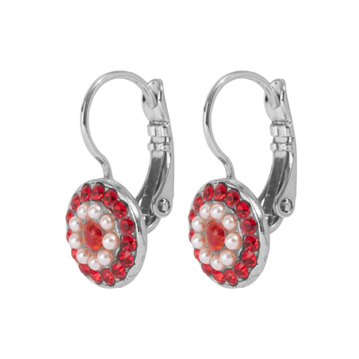 Pavé Leverback Earrings in "Happiness"