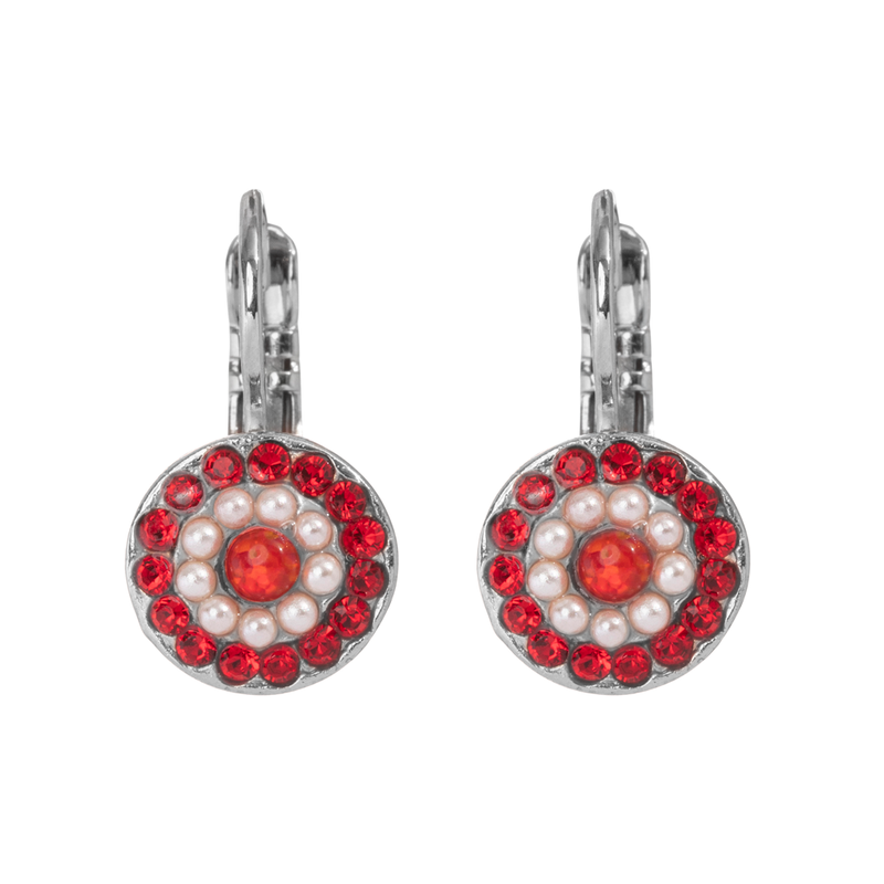 Pavé Leverback Earrings in "Happiness"