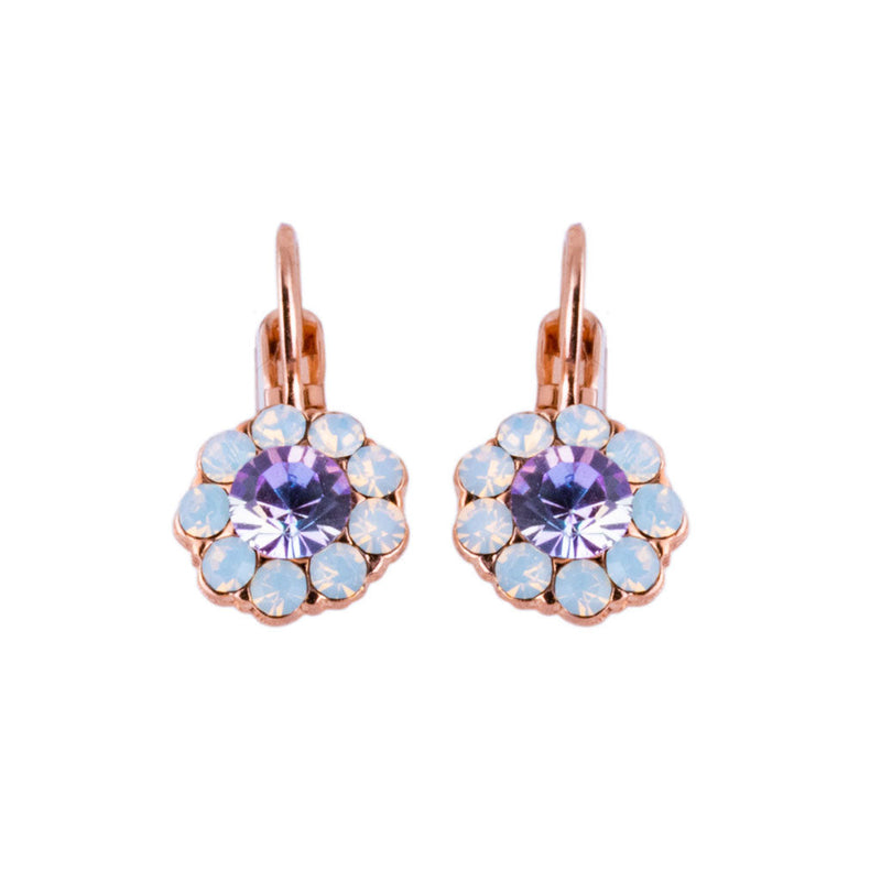 Must-Have Flower Leverback Earrings in "Ice Queen"