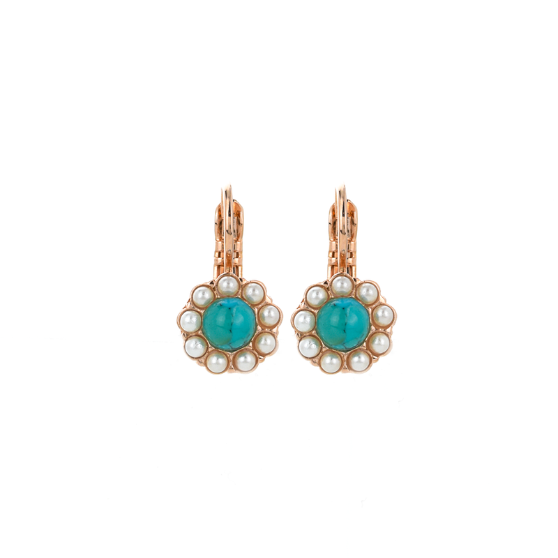 Must-Have Flower Leverback Earrings in "Happiness"