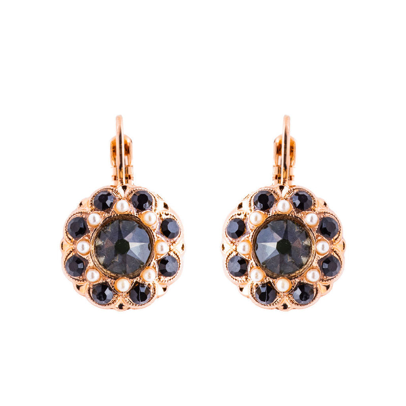 Must-Have Cluster Leverback Earrings in "Rocky Road"