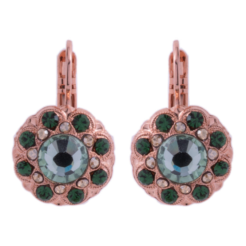 Cluster Leverback Earrings in "Circle of Life"