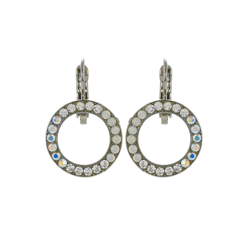 Petite Open Circle Leverback Earrings in "On a Clear Day"