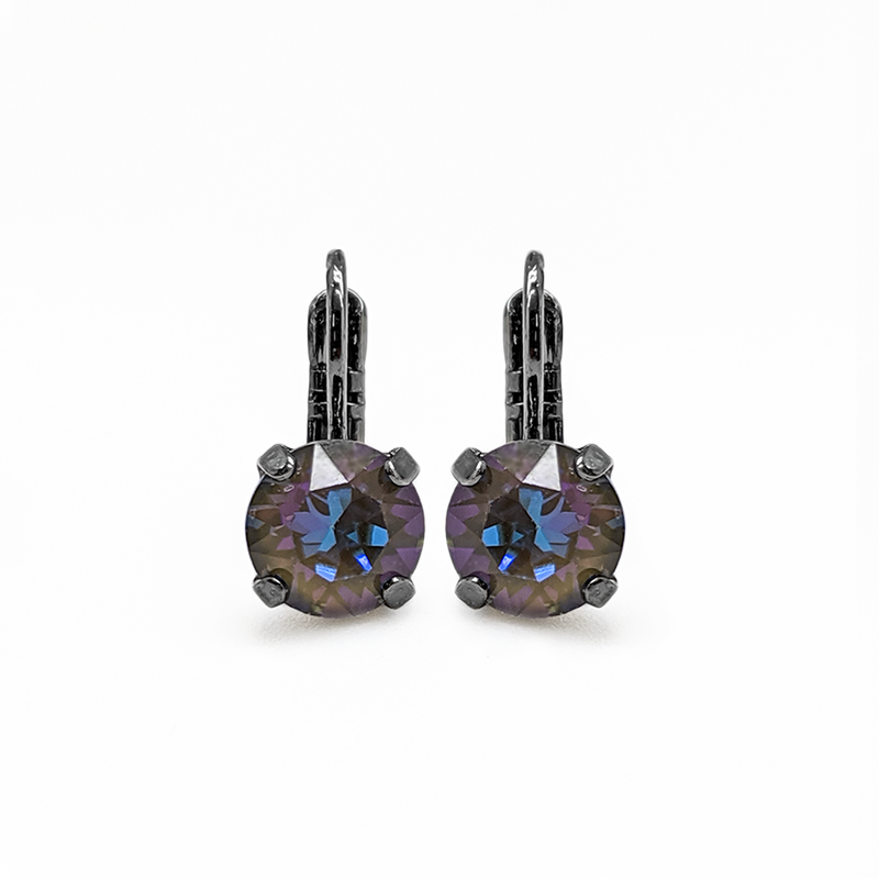 Must-Have Everyday Leverback Earrings in "Sun-Kissed Midnight"