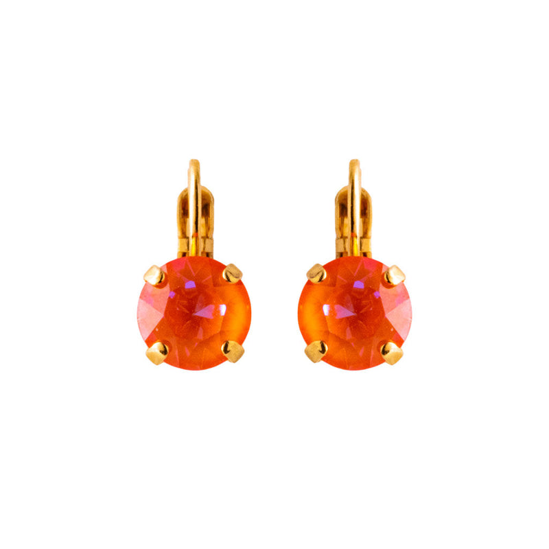 Everyday Leverback Earrings in "Sun-Kissed Flame"