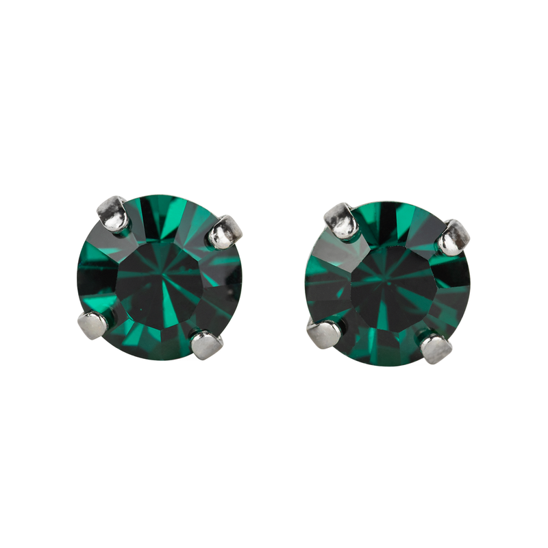 Must-Have Everyday Post Earrings in Emerald