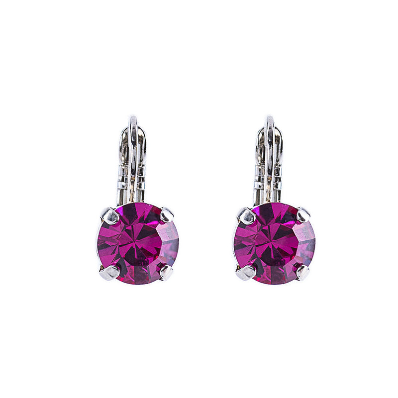 Must Have Everyday Leverback Earrings in Fuchsia