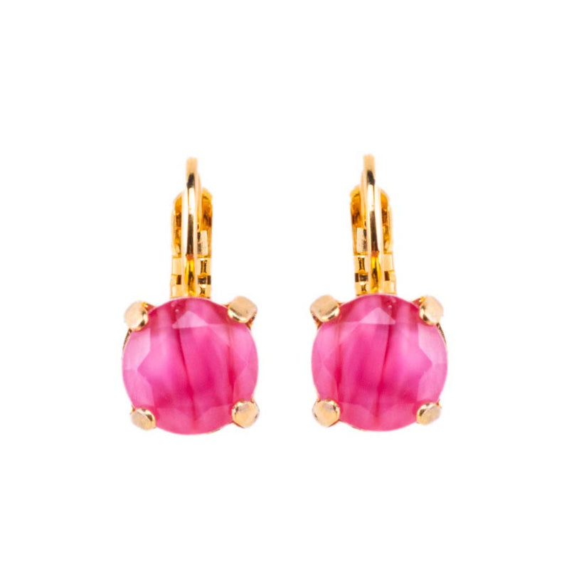 Must-Have Everyday Leverback Earrings in "Strawberry Tiger Eye"