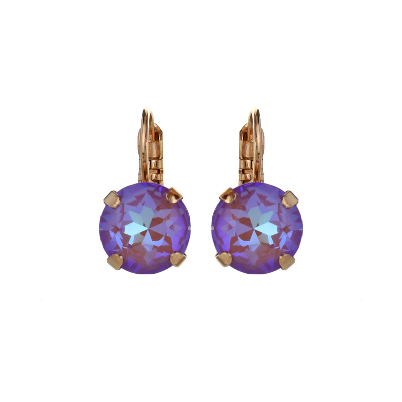 Lovable Leverback Earrings in Sun-Kissed "Lavender"