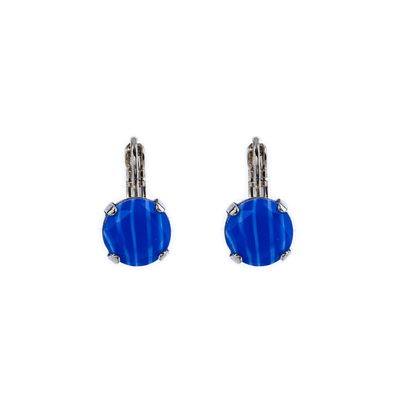 Lovable Leverback Earrings in "Blue Tiger Eye"