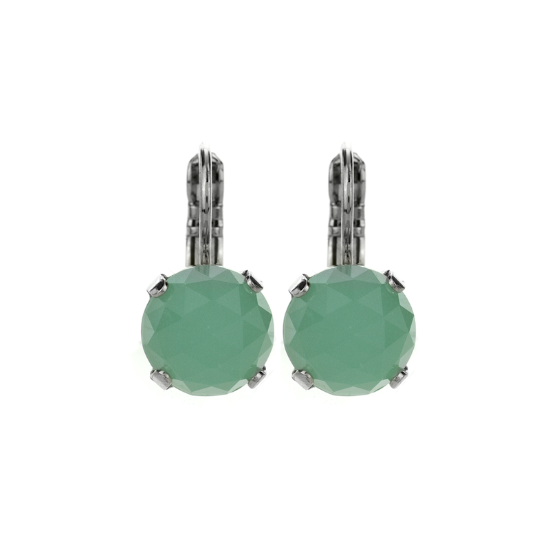 Lovable Leverback Earrings in "Green Quartz"