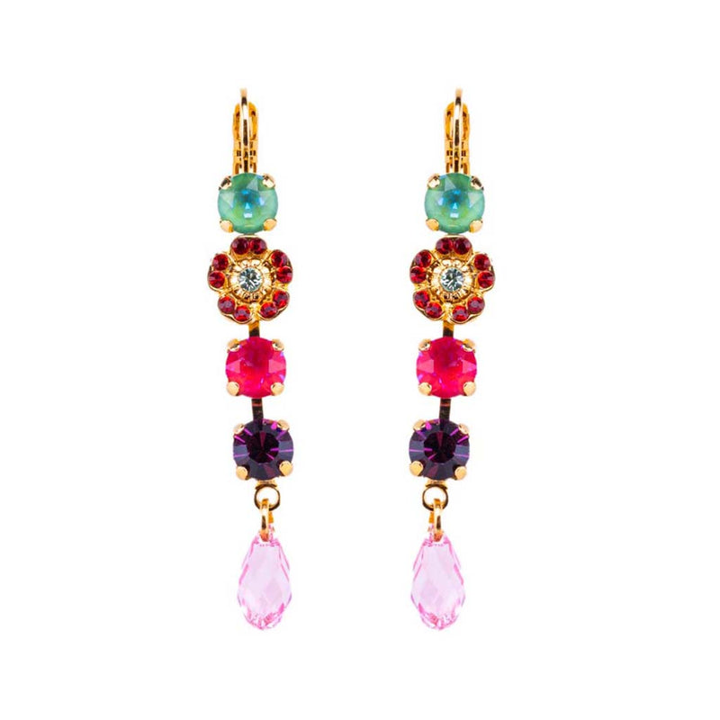 Dangle Cosmos Leverback Earring in "Enchanted"