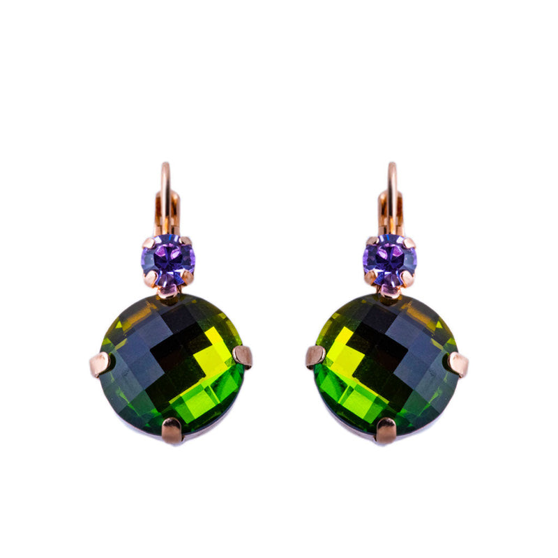 Extra Luxurious Double Stone Leverback Earrings in "Mint Chip"