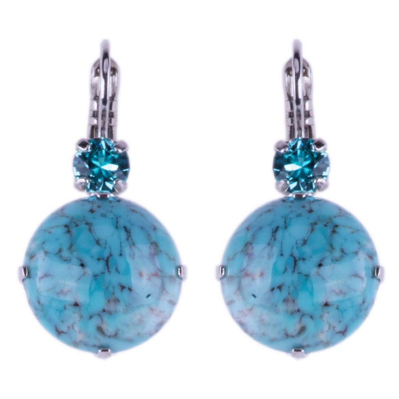 Extra Luxurious Double Stone Leverback Earrings in "Addicted to Love
