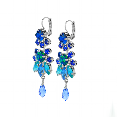 Marquise Chandelier Leverback Earrings in "Serenity"