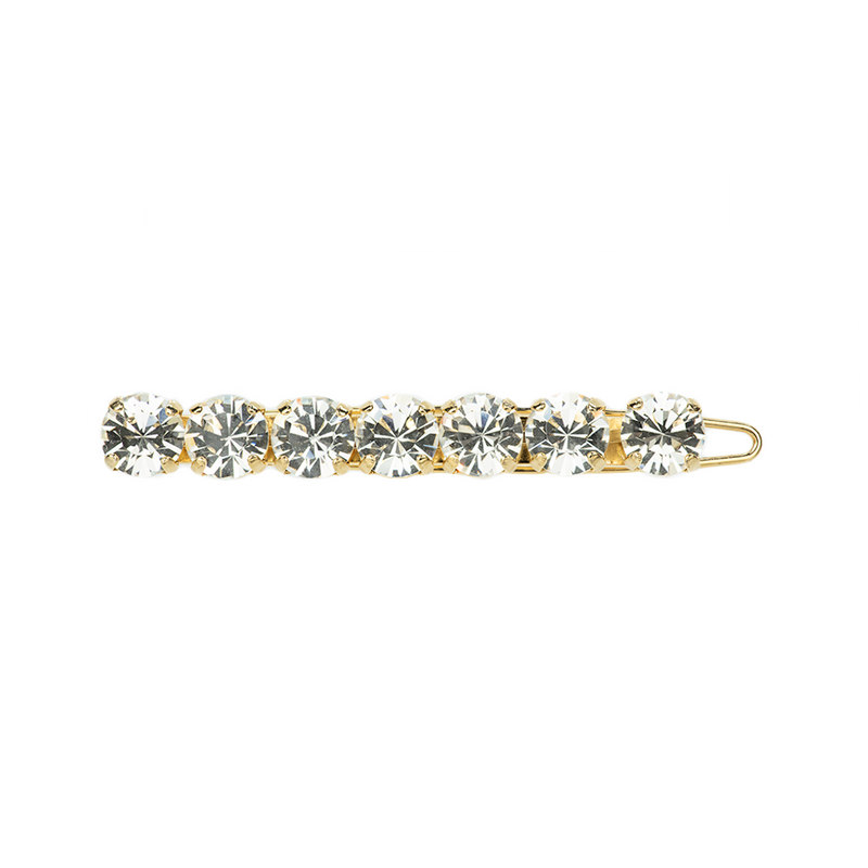 Bridal Hairpin in Clear - Yellow Gold