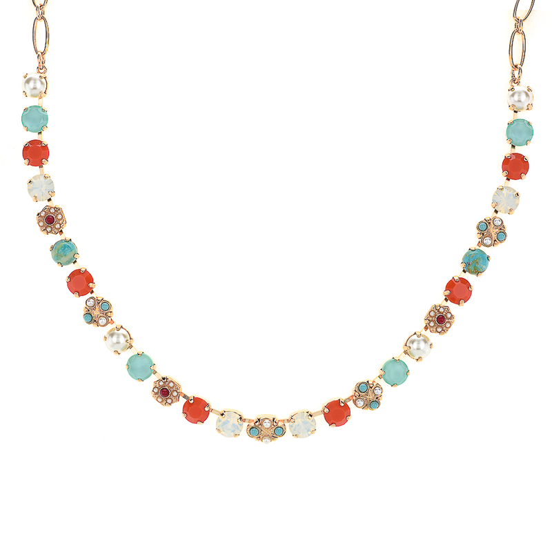 Cluster Necklace in "Happiness-Turquoise"