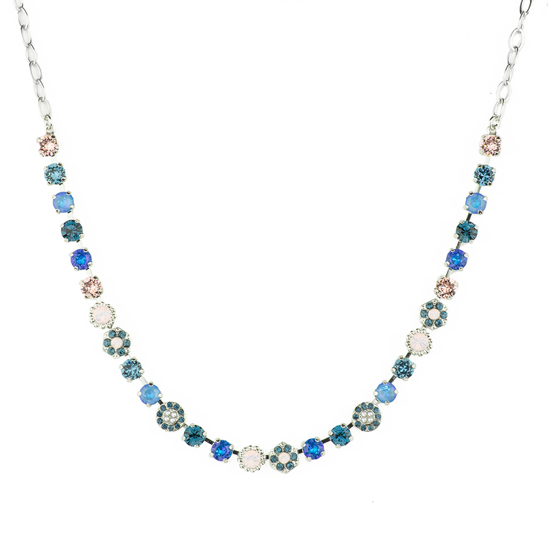 Mixed Element Necklace in "Blue Morpho"