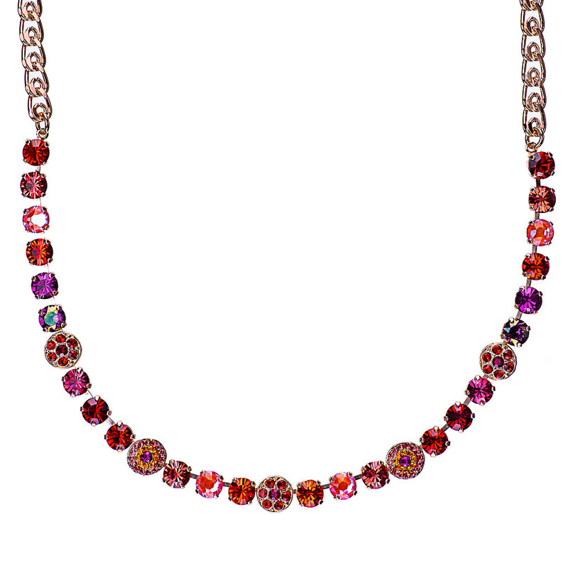 Must-Have Pavé Necklace in "Hibiscus"