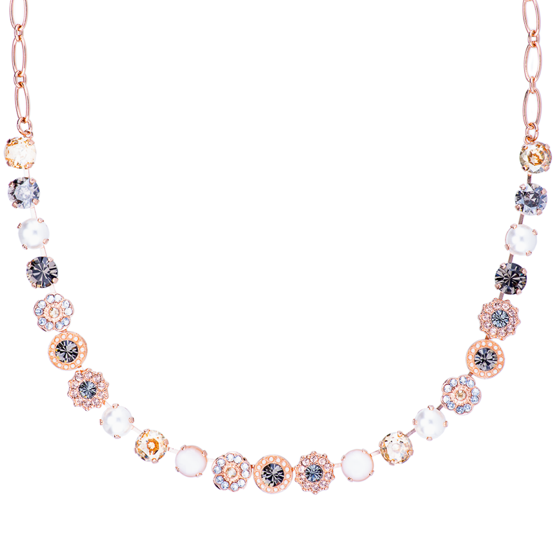 Lovable Mixed Element Necklace in "Earl Grey"