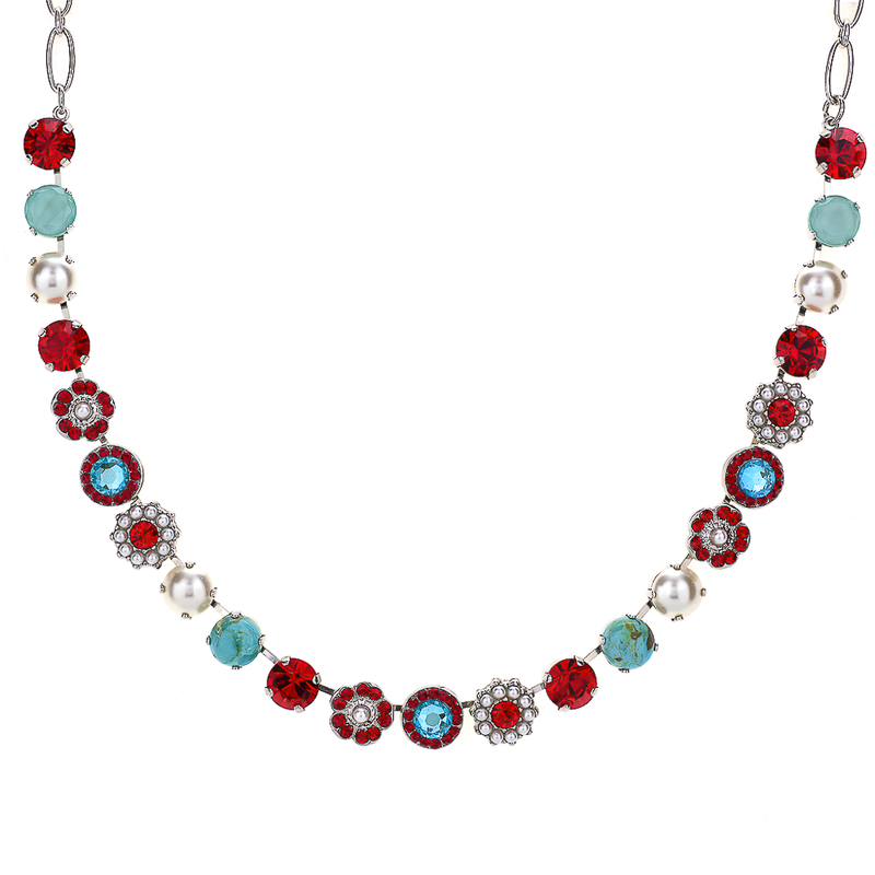 Mixed Element Necklace in "Happiness-Turquoise"