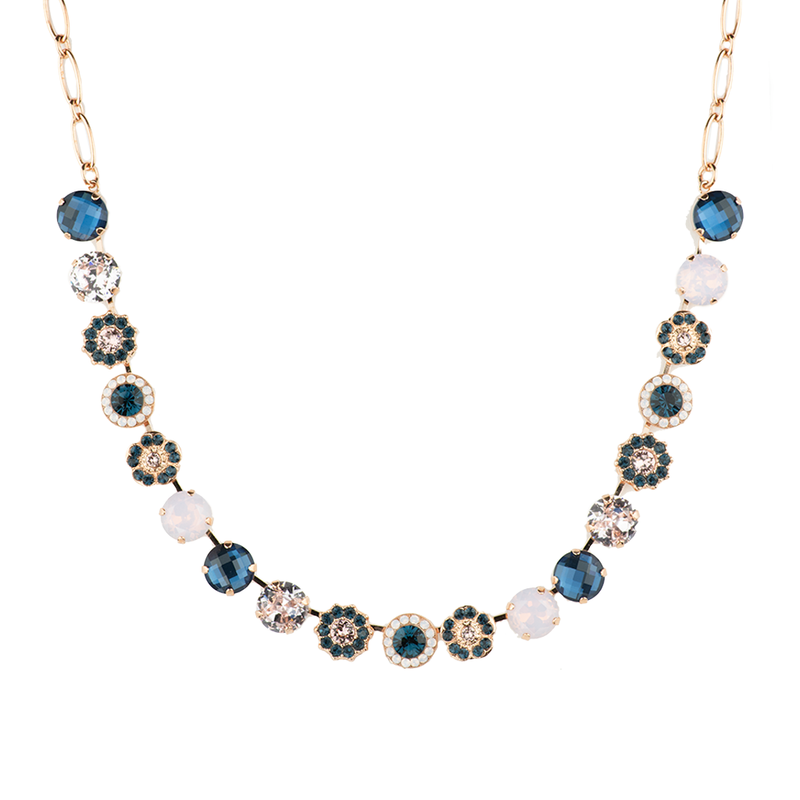 Lovable Rosette Necklace in "Blue Morpho"