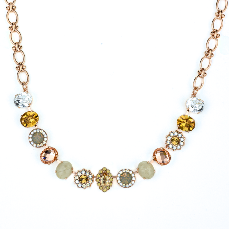 Oval Cluster Necklace in "Peace"