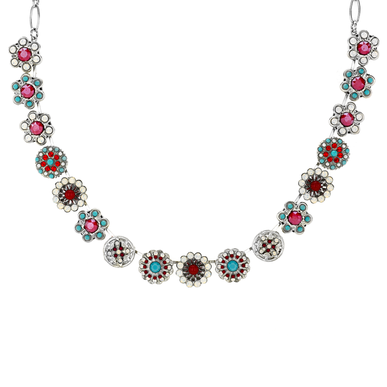 Extra Luxurious Rosette Necklace in "Happiness"