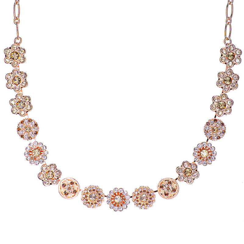 Extra Luxurious Rosette Necklace in "Chai"