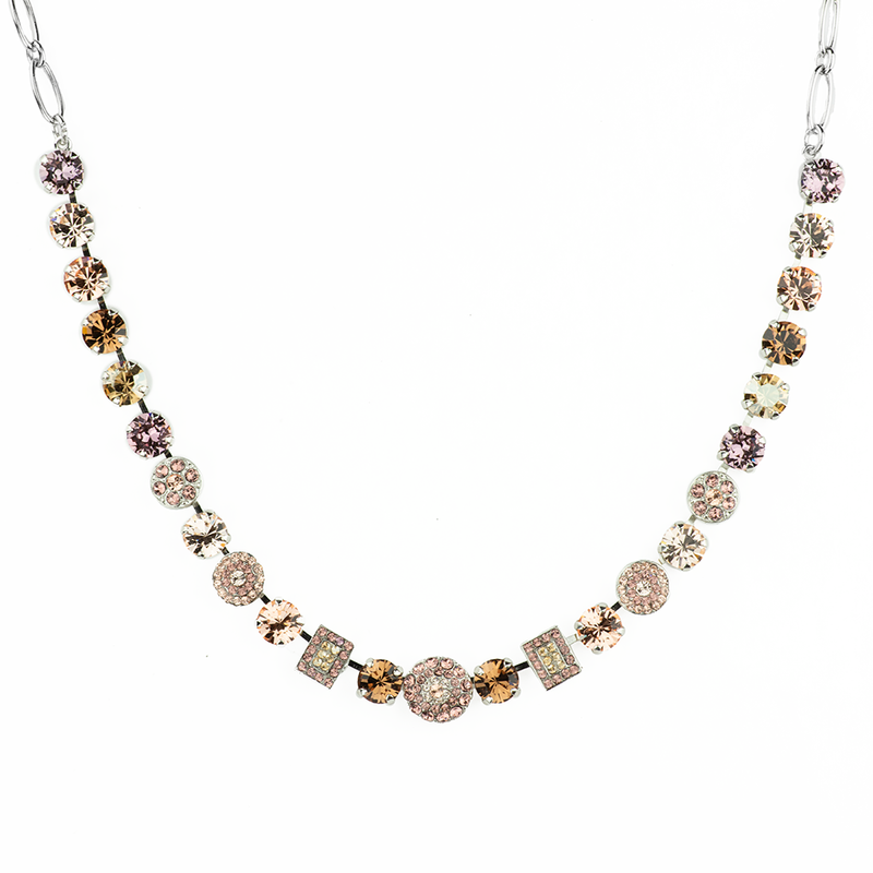 Must-Have Cluster and Pavé Necklace in "Meadow Brown"