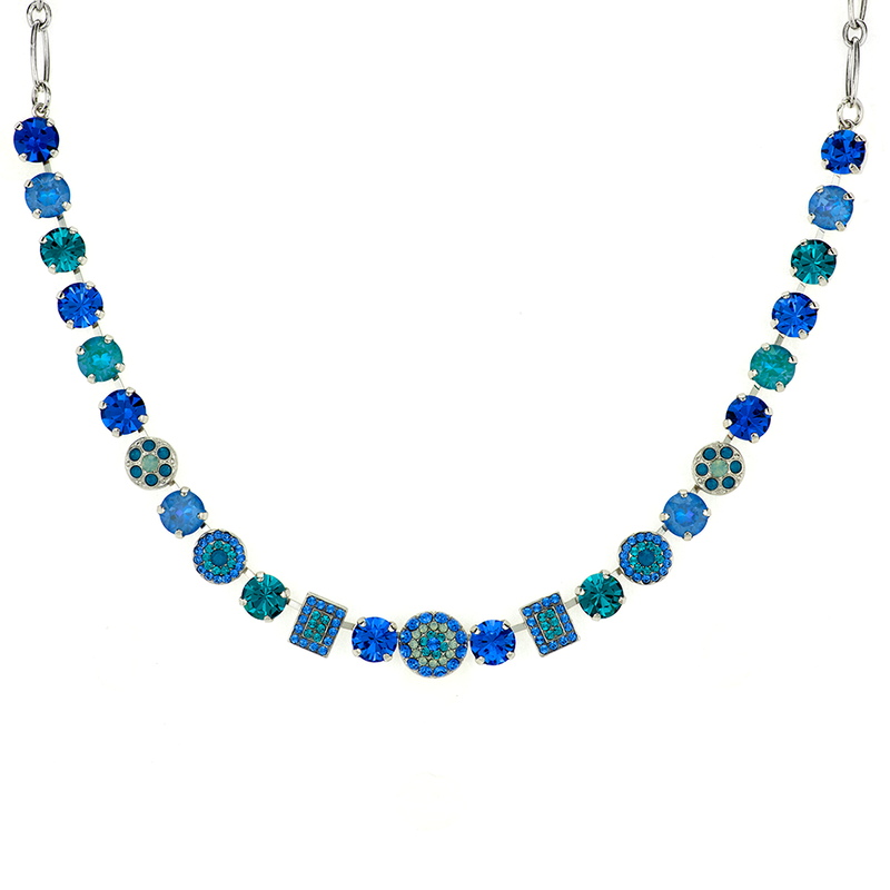 Must-Have Cluster and Pavé Necklace in "Serenity"