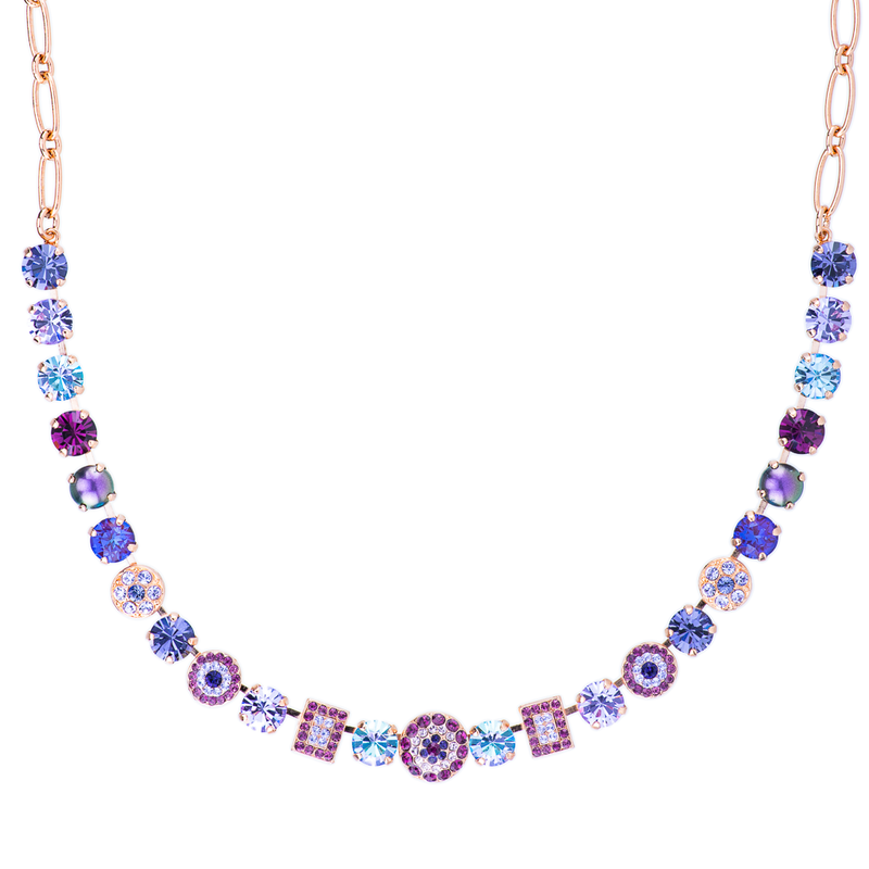 Cluster  Pavé Necklace in "Wildberry"