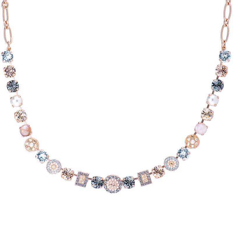 Must-Have Cluster and Pavé Necklace in "Earl Grey"