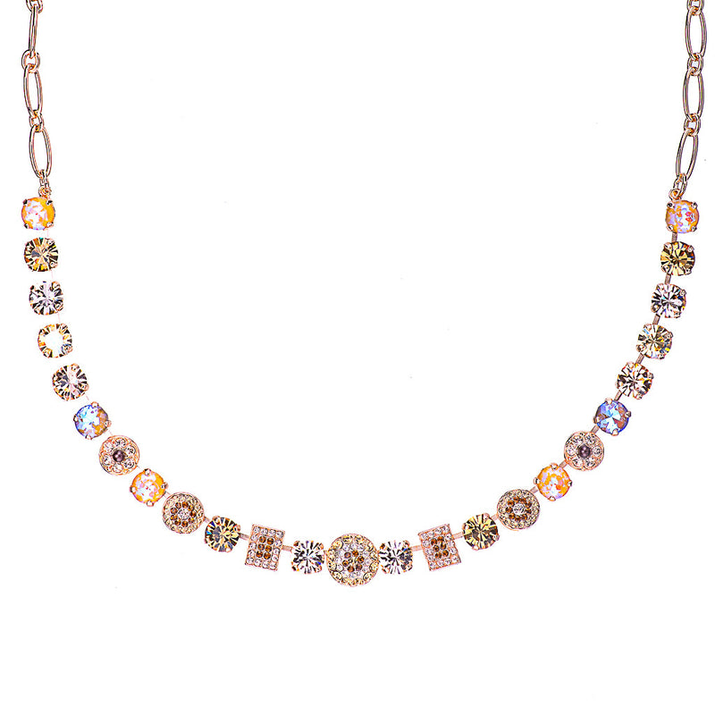 Must-Have Cluster and Pavé Necklace in "Chai"