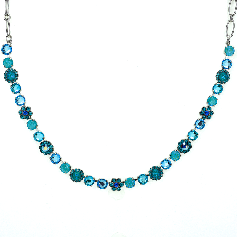 Must-Have Blossom Necklace in "Tranquil" - Rhodium