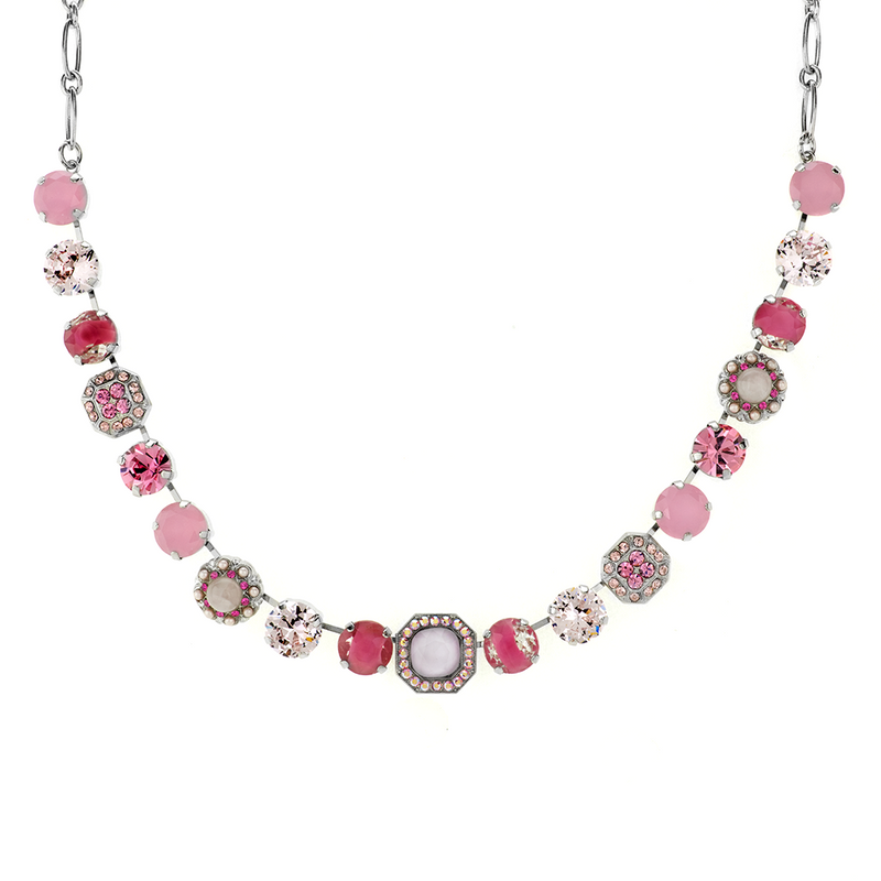 Lovable Square Cluster Necklace in "Love"