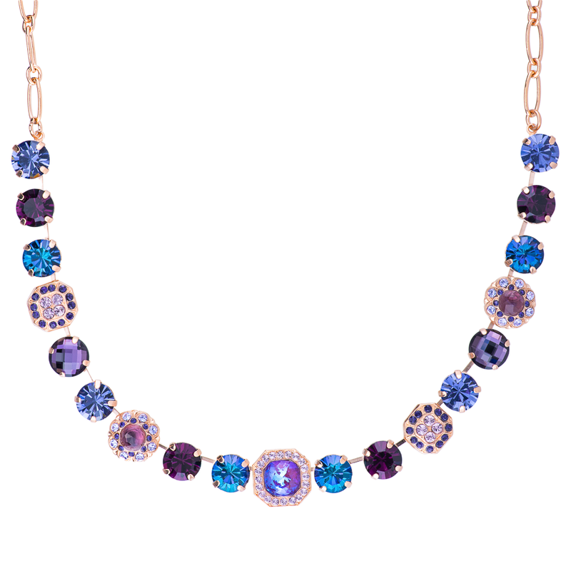 Lovable Square Cluster Necklace in "Wildberry"