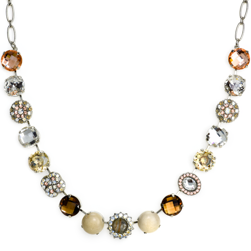 Extra Luxurious Cluster Necklace in "Peace"