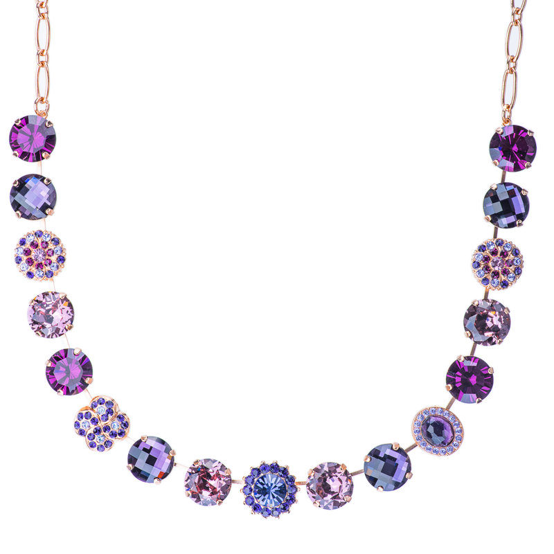 Extra Luxurious Cluster Necklace in "Wildberry"