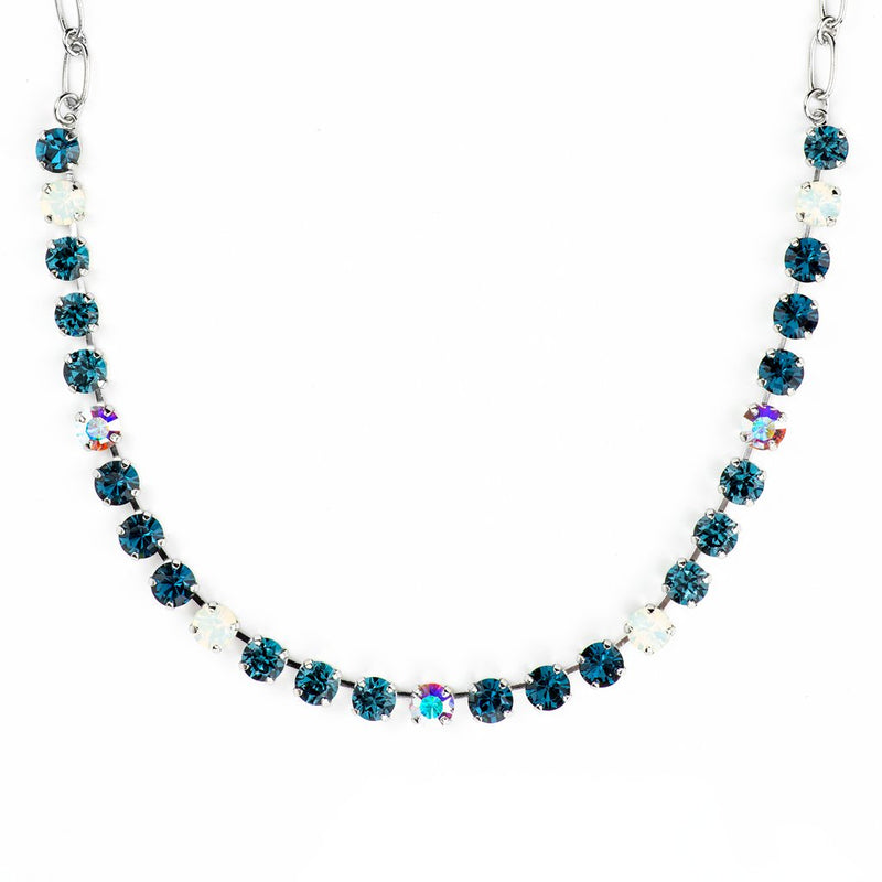 Must-Have Everyday Necklace "Mood Indigo" - Rhodium