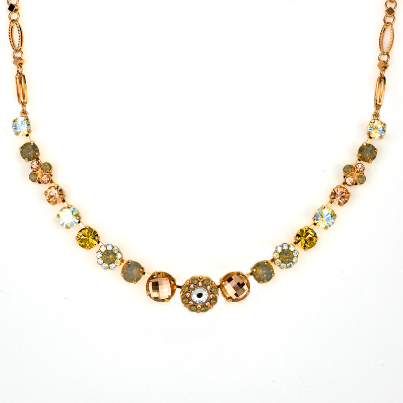 Mixed Cluster Necklace in "Peace"