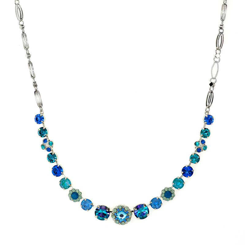 Mixed Cluster Necklace in "Serenity"