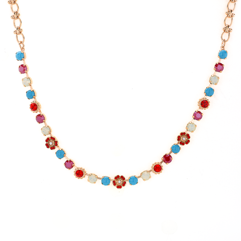 Flower Cluster Necklace in "Happiness"