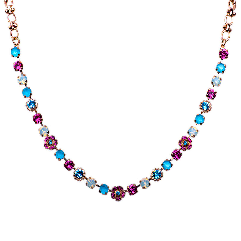 Petite Flower Cluster Necklace in "Banana Split"